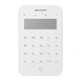 Hikvision DS-PK1-LT-WE Drahtlose RFID-Tastatur mit LCD-Bildschirm und LED-Anzeige