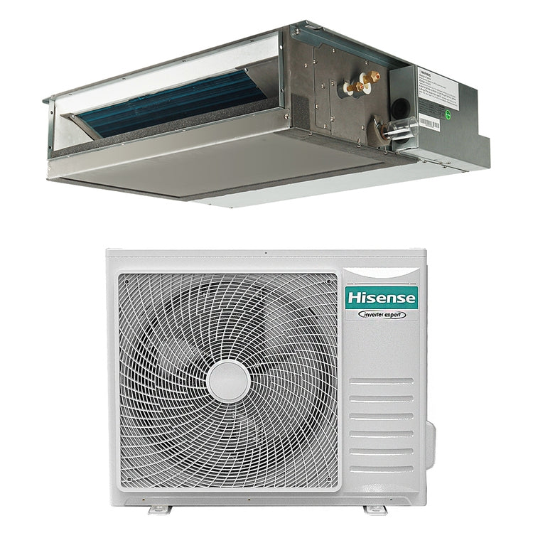 Hisense Kanalgerät MSP AUD-M8 Kanalklimagerät mittlere Leistung Monosplit-Inverter, Außengerät 7,1 kW Innengerät 24000 BTU, Fern- und Kabelfernbedienung inklusive AUD71UX4RFM8+AUW71U4RK8