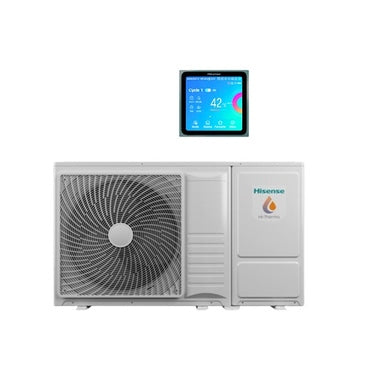 Hisense Luft-Wasser-Monoblock-Wärmepumpe 4 kW, für Heizung, Kühlung, Warmwasserbereitung HI-THERMA AHZ-044HCDS1
