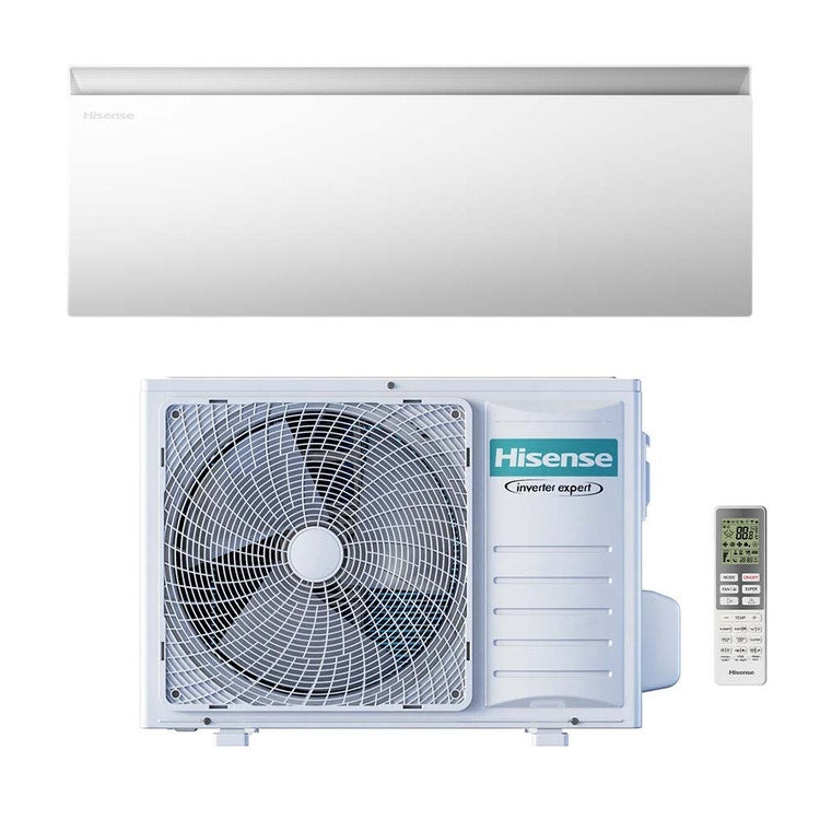 Hisense Monosplit-Klimagerät AIR MASTER, Wandgerät, WLAN – Außengerät 2,5 kW, Innengerät 9000 BTU QK25WM0AG+AS25WM00W