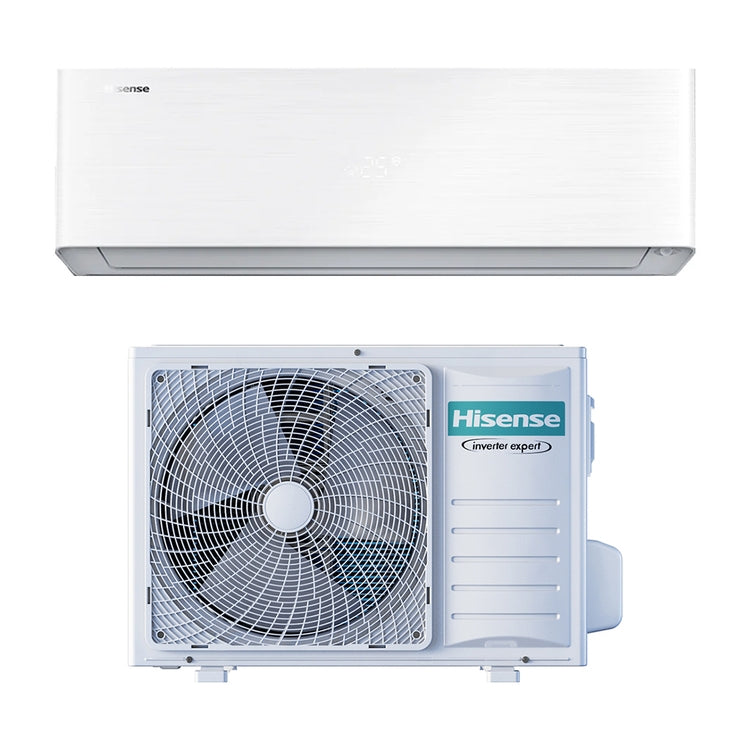 Hisense Monosplit-Klimagerät ENERGY PRO X, Wandgerät, Inverter, WLAN, Weiß – Außengerät 5 kW, Innengerät 18000 BTU QH50BV0AG+AS50BV04W