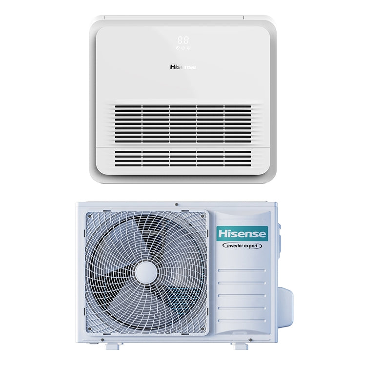 Hisense Monosplit-Konsolenkühler mit Inverter, Außengerät 3,5 kW Innengerät 12000 BTU AKT-K8 AKT35UR4RK8+AUW35U4RS8