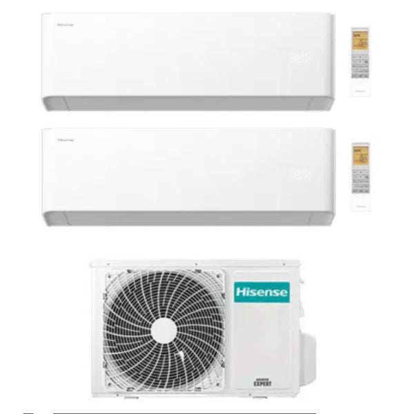 Hisense Klimagerät Uni HB Dual Split 7000+9000 Inverter R-32 WLAN A++/A+ 2AMW42U4RGC