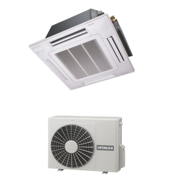 Hitachi Klimaanlage 4-Wege-Kassette Monosplit 18000 BTU Inverter R-32 RAI-50RPE