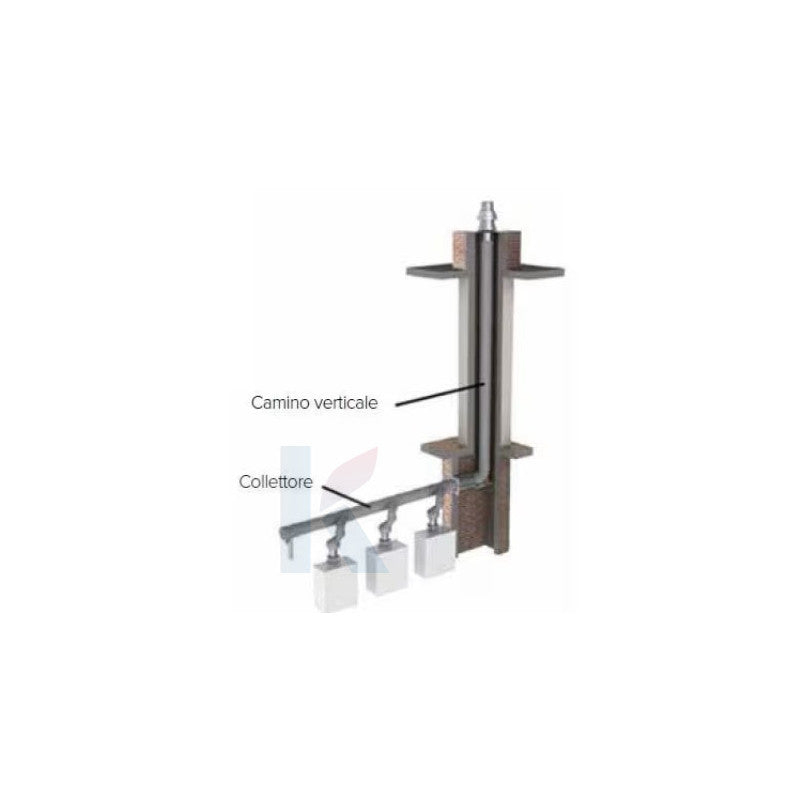 Solarics Ariston 3590467 – HP Smoke Outlet 80 auf 100 mm Adapter für 45– Modelle