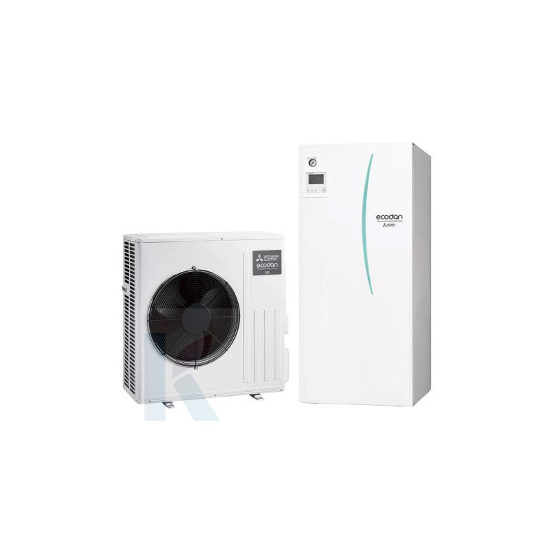 Solarics Mitsubishi SUZ-SWM40VA2 + ERST17D-VM2E – Wärmepumpe set Split Hydrobox DUO 170L Einphasig R32