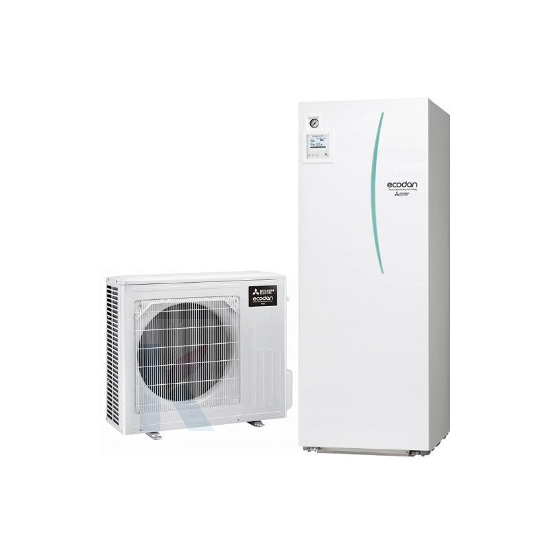 Solarics Mitsubishi SUZ-SWM40VA2 + ERST20D-VM2E – Wärmepumpe set Split Hydrobox DUO 200L Einphasig R32