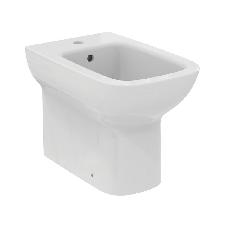 Ideal Standard I.Life Ein Stand-Bidet, wandbündig, universell, mit Überlauf, Einlocht, Weiß, glänzende Oberfläche T464101