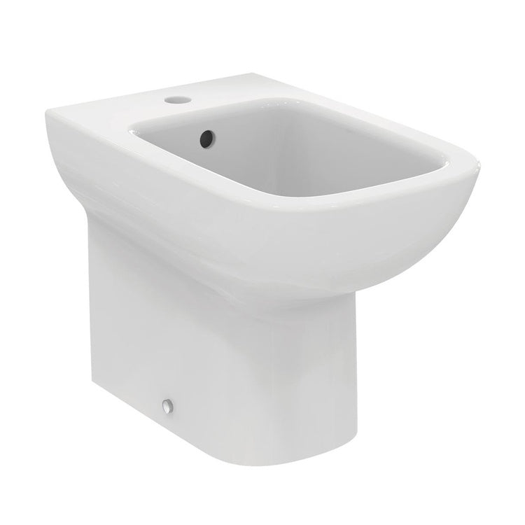Ideal Standard I.Life Ein Stand-Bidet, Einloch, für wandbündige Installation, mit Überlauf, Weiß, glänzende Oberfläche T452601