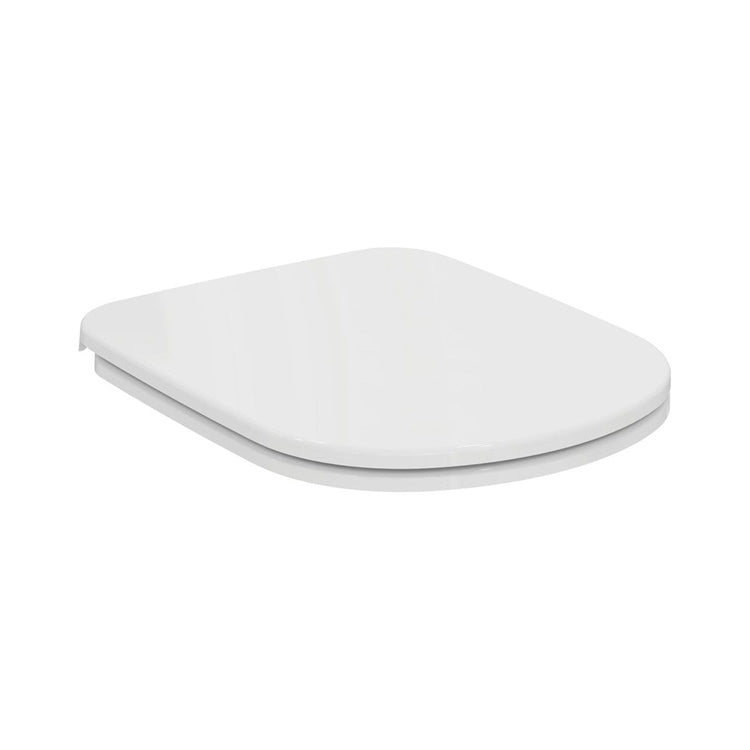 Ideal Standard Sitz für bodenstehende Wandtoiletten, Metallscharnier, ohne Soft-Close, Weiß glänzende Ausführung I.LIFE T467801