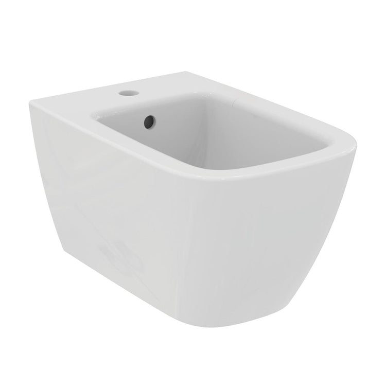 Ideal Standard Wand-Bidet, einloch, mit Überlaufloch, Weiß, glänzende Oberfläche I.LIFE B T461501