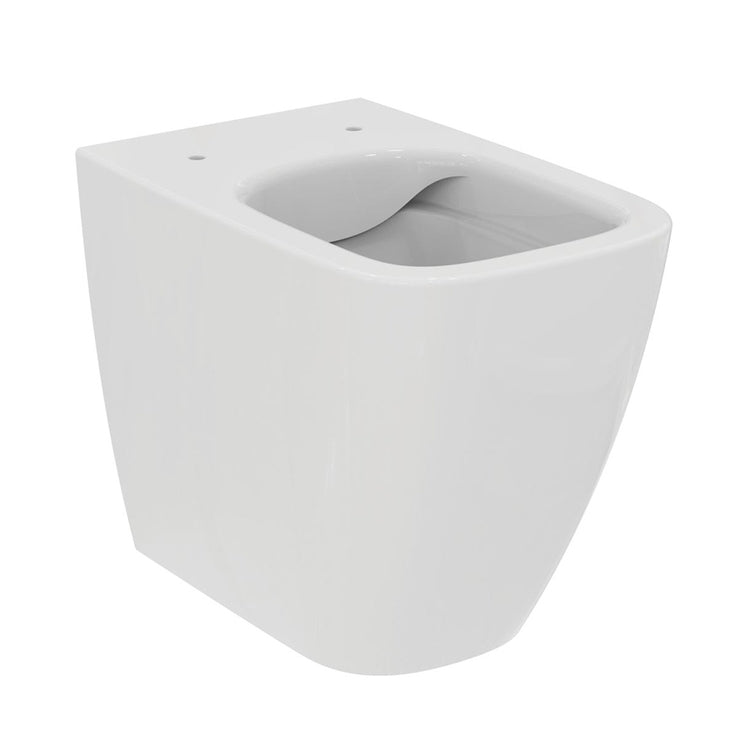 Ideal Standard Stand-WC universell, wandbündig, spülrandlos und ohne Sitz, Weiß, glänzende Oberfläche (geeignet für Renovierungen) I.LIFE B T458101