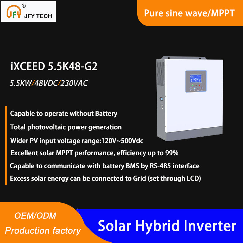 Shenzhen JingFuYuan TECH. Co., Ltd - Wechselrichter - iXCEED 3.5K -5.5K - G2 iXCEED 3,5K48-G2 - Art. 53634