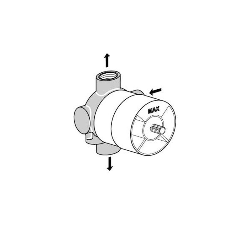 Ideal Standard Deviatore, Basiseinheit mit 4 Wegen, neutrale Ausführung A2391NU
