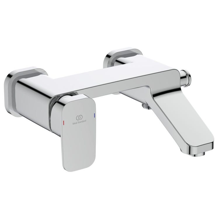 Ideal Standard Einhand-Außeneinhebelmischer für Bad/Dusche, integrierter seitlicher Umsteller, Chromoberfläche TONIC II A6338AA