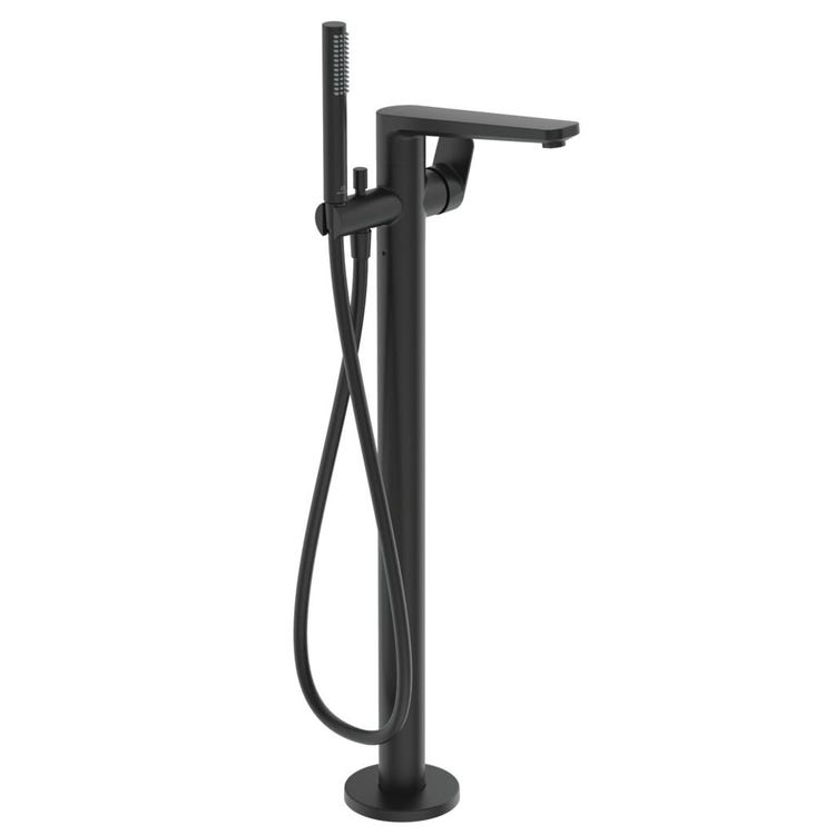 Ideal Standard Mischbatterie für freistehende Badewanne, Schwarz matt TONIC II A6347XG