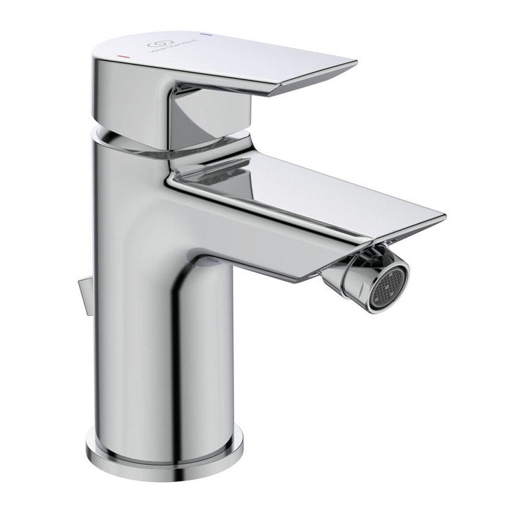 Ideal Standard Einhebel-Bidetmischer, mit Steuerstange und Ablaufgarnitur, Chromoberfläche CERAMIX A6545AA