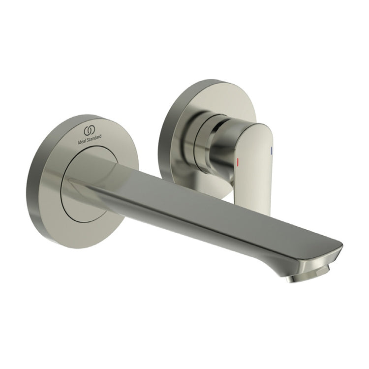 Ideal Standard Einhand-Waschtischmischer zur Wandmontage, Auslauf 18,5 cm, Oberflächenfinish Silver Storm CONNECT AIR A7029GN