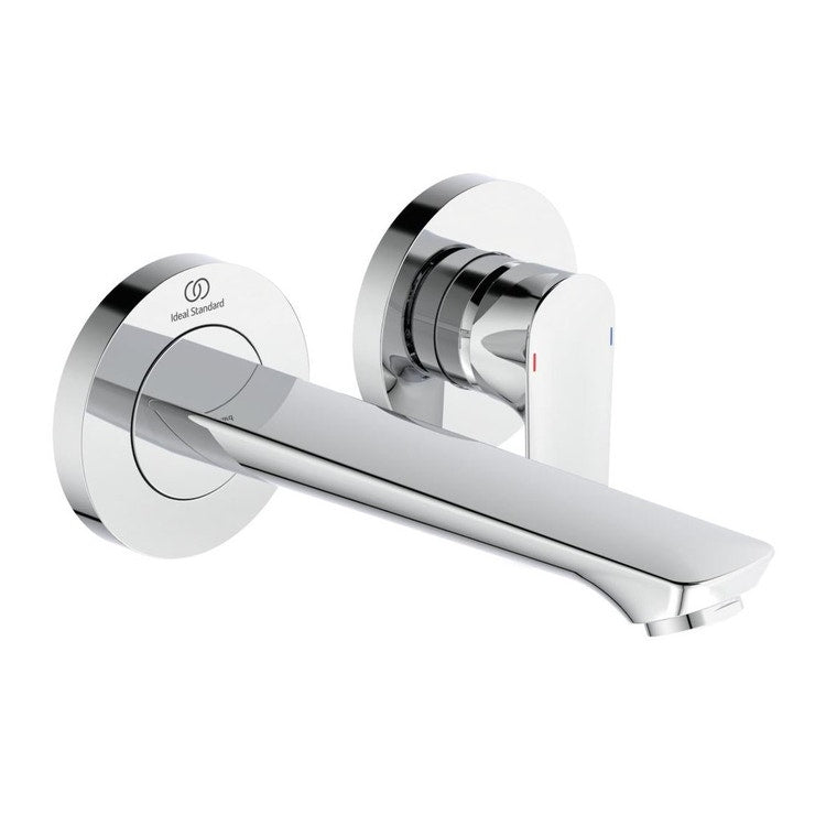 Ideal Standard Einhand-Waschtischmischer zur Wandmontage, Auslauf 18,5 cm, Chromoberfläche CONNECT AIR A7029AA