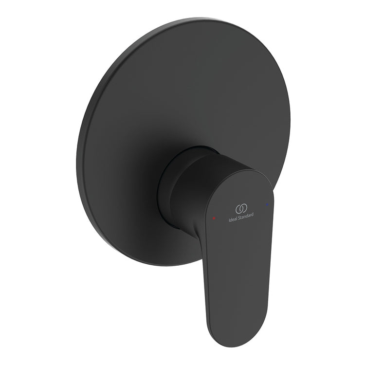 Ideal Standard Einhand-Überkopf-Duschmischer zum Einbau, mit Eko-System, Einbaukörper inklusive, Schwarz matt CERAFINE O A7192XG