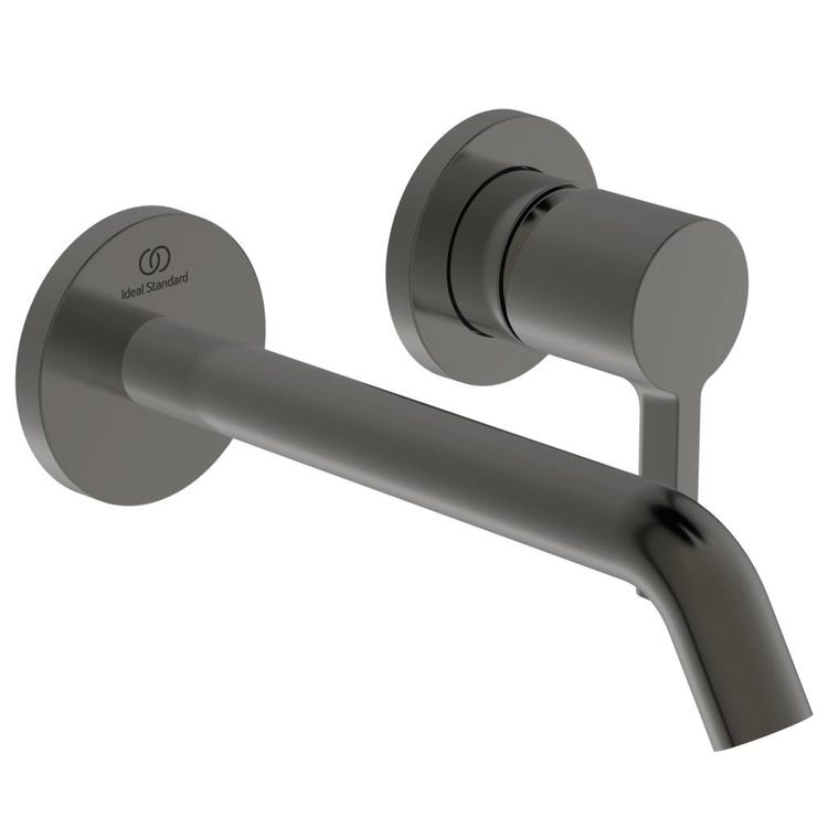 Ideal Standard Einhand-Waschtischmischer, Wandmontage T. 18 cm, Oberfläche magnetic grey JOY A7378A5