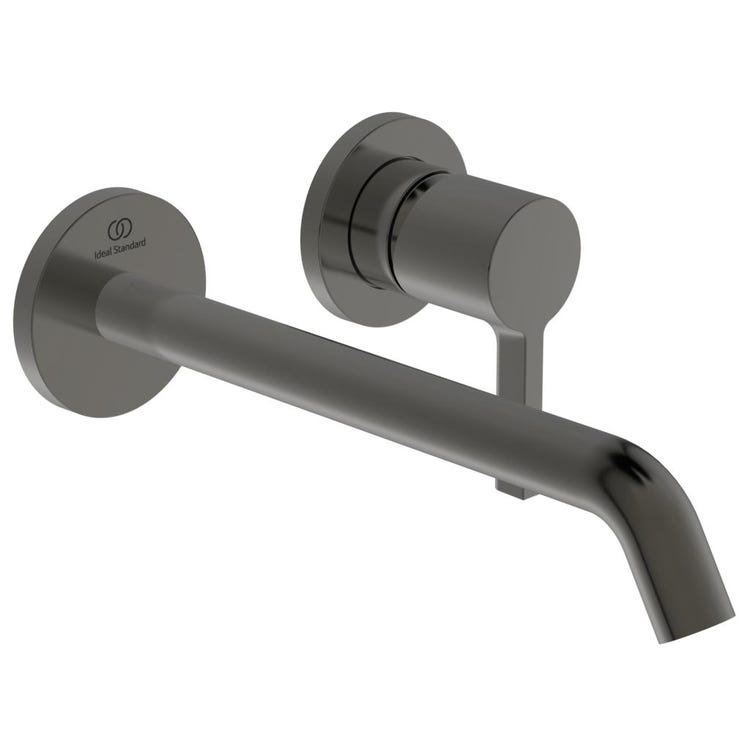 Ideal Standard Einhand-Waschtischmischer, Wandmontage T. 22 cm, Magnetgrau Finish JOY A7379A5