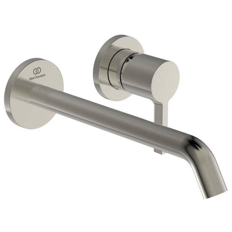 Ideal Standard Einhebel-Waschtischmischer, Wandmontage T. 22 cm, Oberfläche Silver Storm JOY A7379GN
