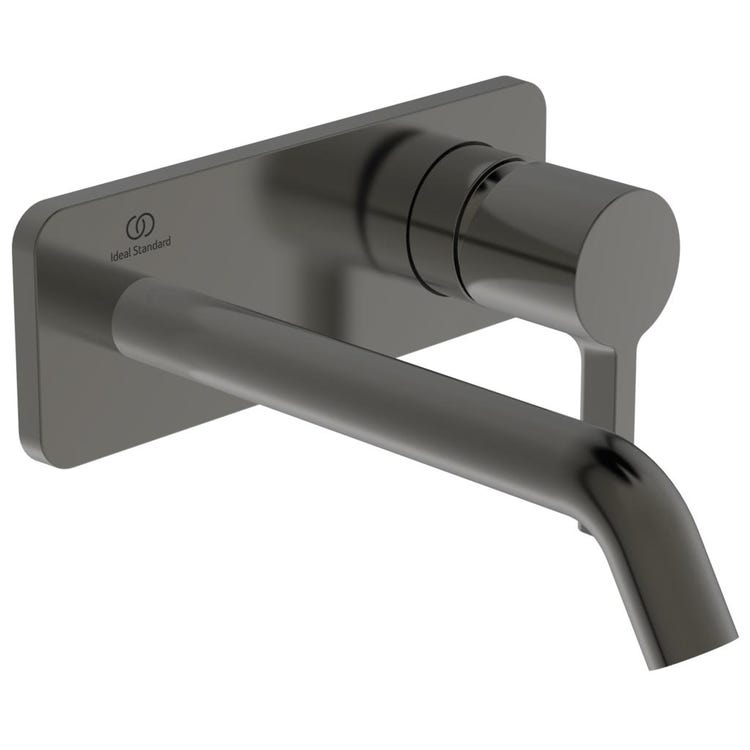Ideal Standard Einhand-Waschtischmischer, Wandmontage T. 18 cm, Magnetgrau Finish JOY A7380A5