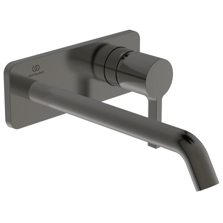 Ideal Standard Einhand-Waschtischmischer, Wandmontage T. 24 cm, Oberfläche magnetic grey JOY A7381A5