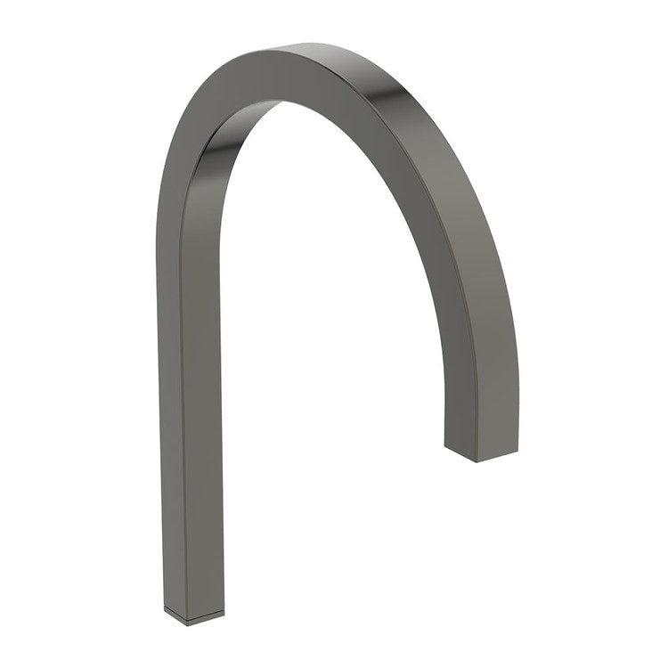 Ideal Standard Waschbeckenarmatur H. 30 cm quadratisch, elektronisch, ein Loch, mit schwenkbarem Auslauf, ohne Ablauf, Oberfläche magnetic grey SOLOS A7833A5