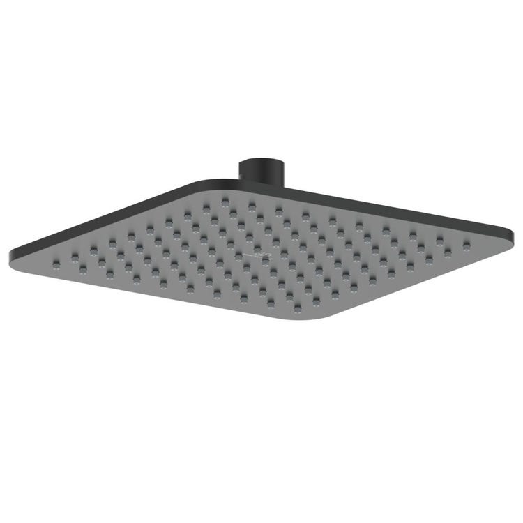 Ideal Standard Quadratischer Duschkopf 20 cm, Regeneffekt, ultradünn, Schwarz matt IDEALRAIN CUBE B0024XG