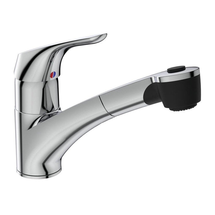 Ideal Standard Einhandmischer zum Aufstellen auf der Spüle, ausziehbarer und schwenkbarer Auslauf mit 2 Funktionen, verchromt CERASPRINT B5347AA