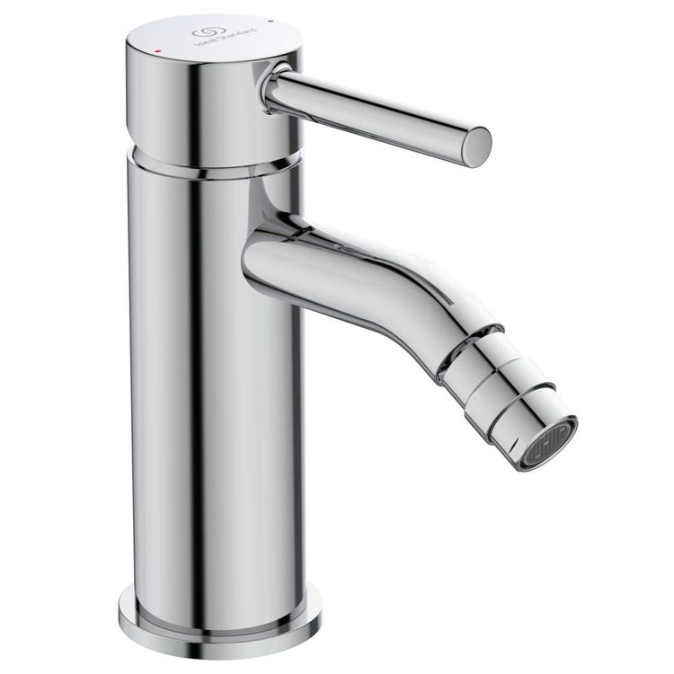 Ideal Standard Einhand-Bidetmischer, mit Bedienhebel und 1-1/4" Ablaufventil, Chromoberfläche CERALINE BC197AA