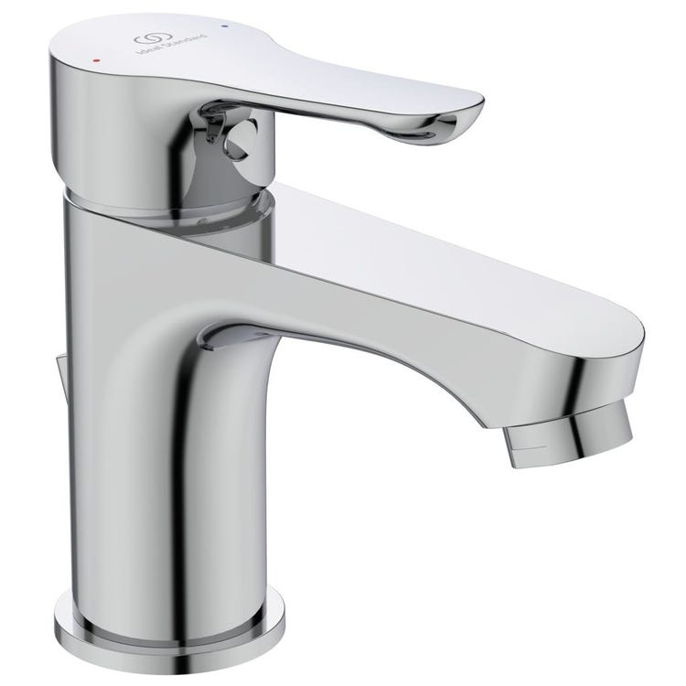 Ideal Standard Einhebelmischer für Waschbecken, mit Ablauf, Chromoberfläche ALPHA BC647AA