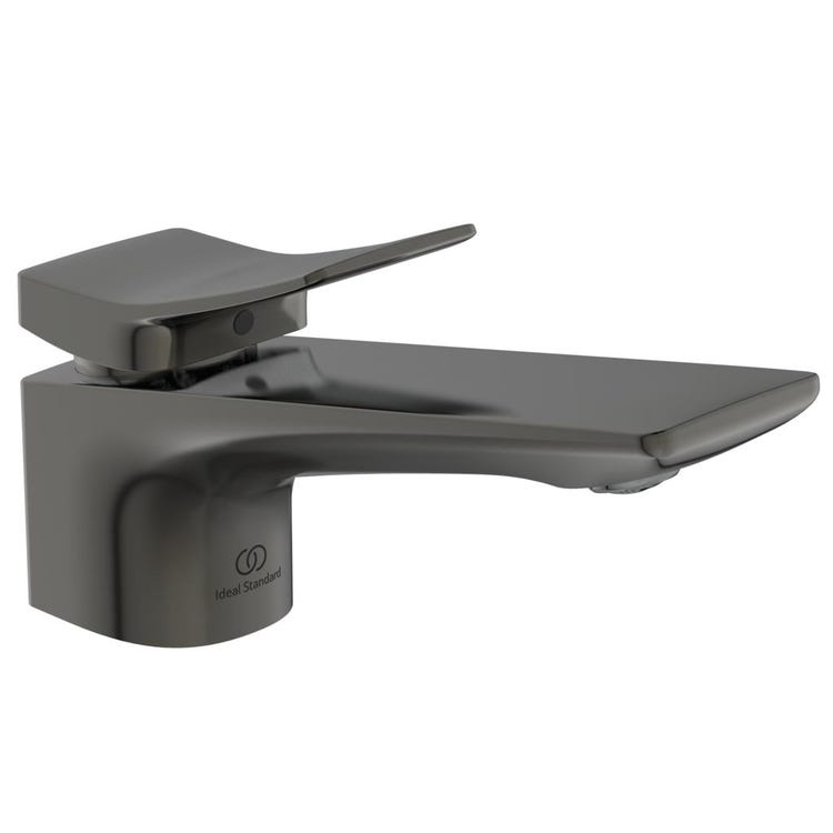 Ideal Standard Einhebel-Waschtischarmatur, mit Ablauf, Oberfläche Magnetic Grey CONCA BC753A5