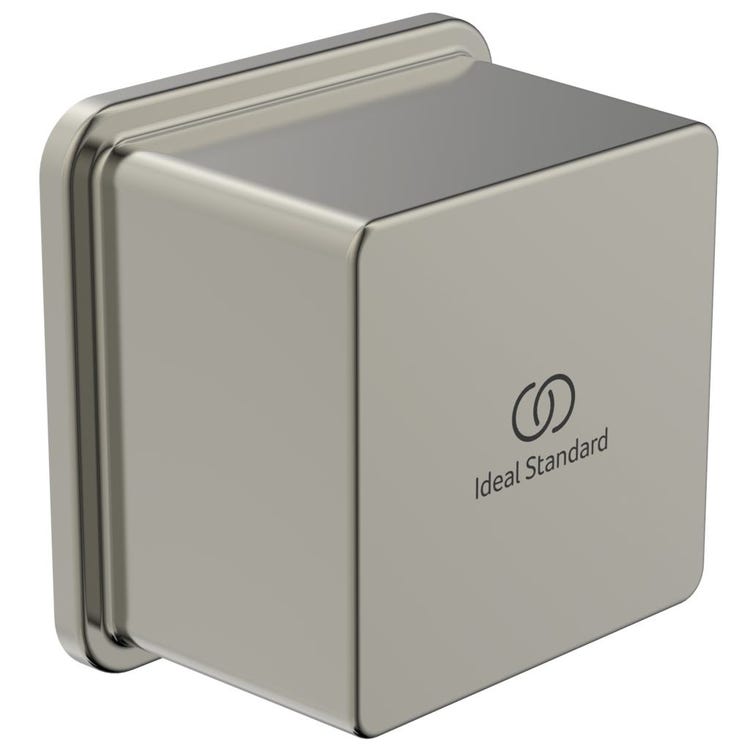 Ideal Standard Wandbogen mit Rückschlagventil und mit G1/2-Anschluss, Oberfläche Silver Storm BC772GN