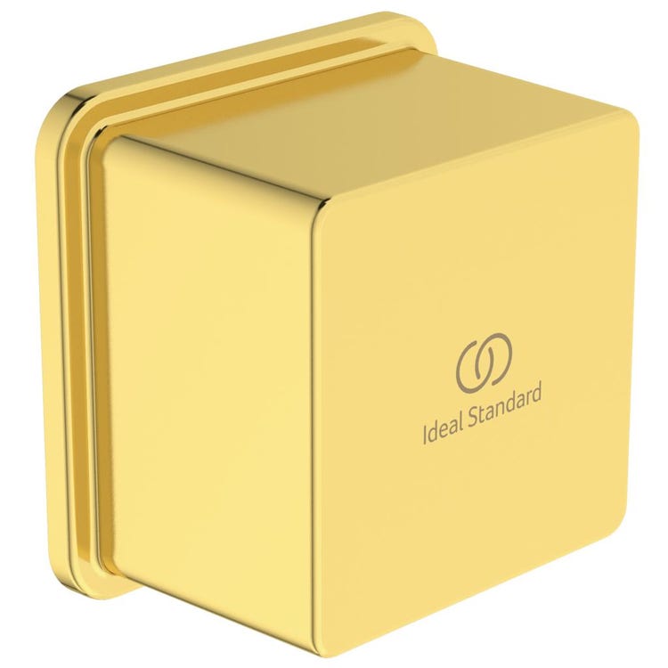 Ideal Standard Wandbogen mit Rückschlagventil und mit G1/2-Anschluss, Oberfläche gebürstetes Gold BC772A2