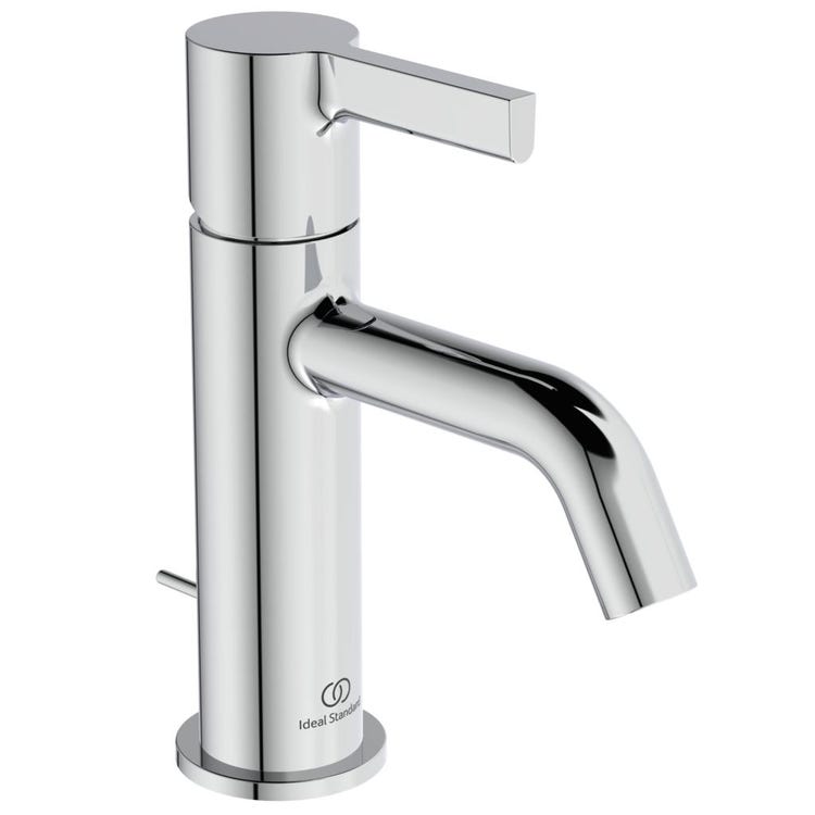 Ideal Standard Einhebelmischer für Waschtisch H. 17 cm, mit Ablauf, verchromt JOY BC775AA