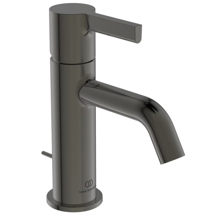 Ideal Standard Einhand-Waschbeckenmischer H. 17 cm, mit Ablauf, Oberfläche Magnetic Grey JOY BC775A5