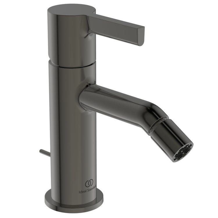 Ideal Standard Einhebel-Bidetmischer, mit Ablauf, Magnetgrau-Beschichtung JOY BC784A5