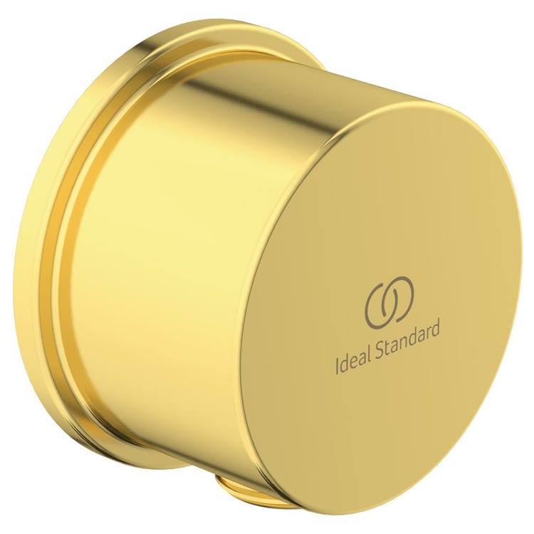 Ideal Standard Wandbogen mit Rückschlagventil und G 1/2 Anschluss, Oberfläche gebürstetes Gold BC808A2