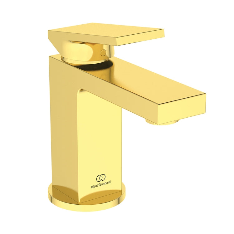 Ideal Standard Einhandmischer H. 15 cm für Waschbecken, ohne Bedienungs- und Ablaufstange 1-1/4", Oberfläche brushed gold EXTRA BD503A2