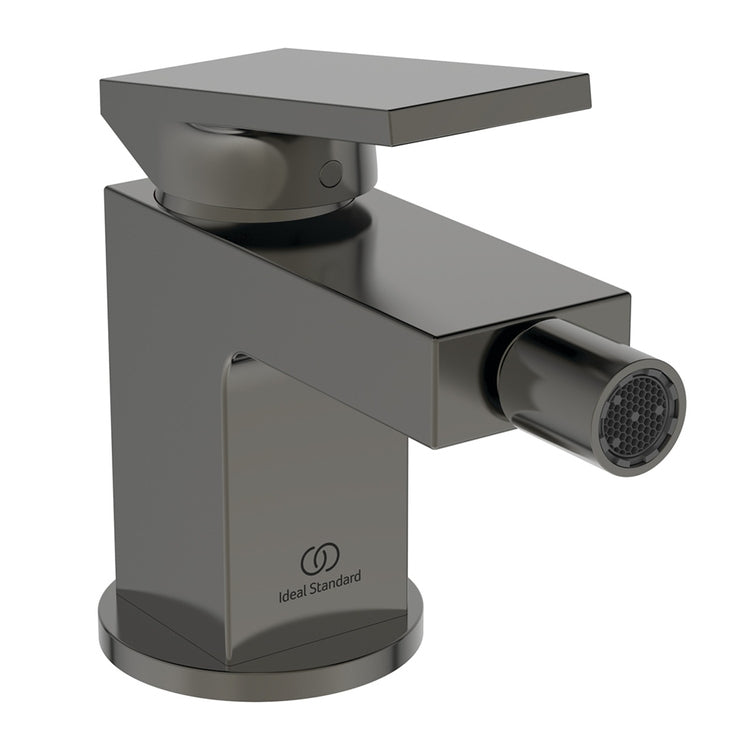 Ideal Standard Einhand-Bidetmischer, mit Bedienhebel und Ablaufventil 1-1/4", Oberfläche Magnetic Grey EXTRA BD511A5