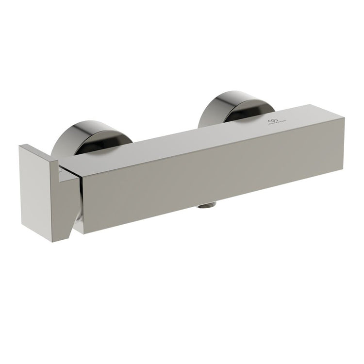 Ideal Standard Einhebelmischer für Außendusche, mit Temperaturbegrenzer, Silber Storm Oberfläche EXTRA BD512GN