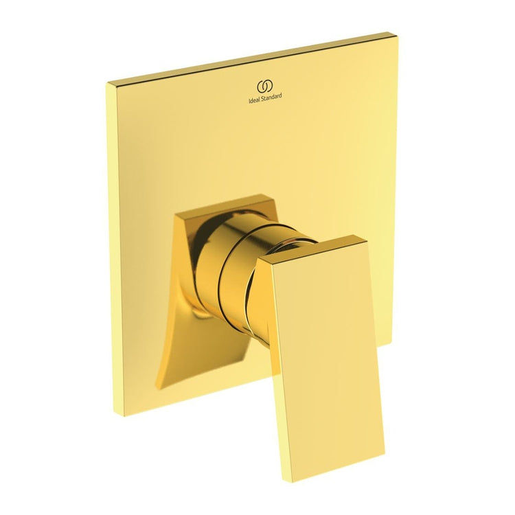 Ideal Standard Unterputz-Duschmischer, 1 Weg, ohne Unterputzkörper, Oberfläche gebürstetes Gold EXTRA BD515A2