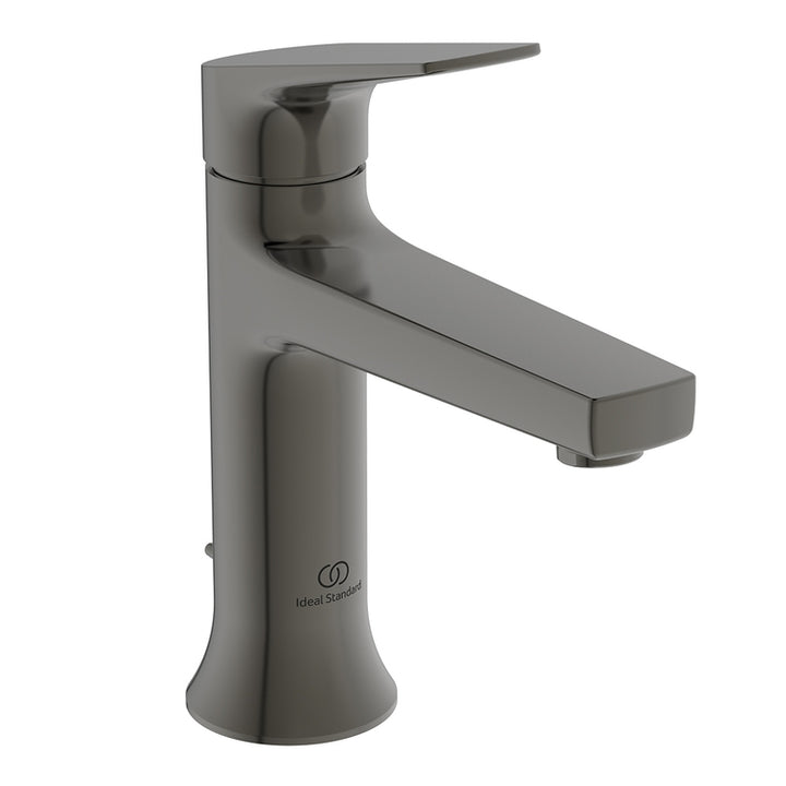 Ideal Standard Einhand-Waschtischmischer H. 18 cm, mit Bedienstange und 1-1/4" Ablaufgarnitur, Oberfläche Magnetic Grey LA DOLCE VITA BD653A5