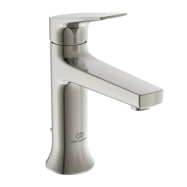 Ideal Standard Einhand-Waschtischarmatur H. 18 cm, mit Bedienhebel und Ablaufventil 1-1/4", Oberflächenfinish Silver Storm LA DOLCE VITA BD653GN