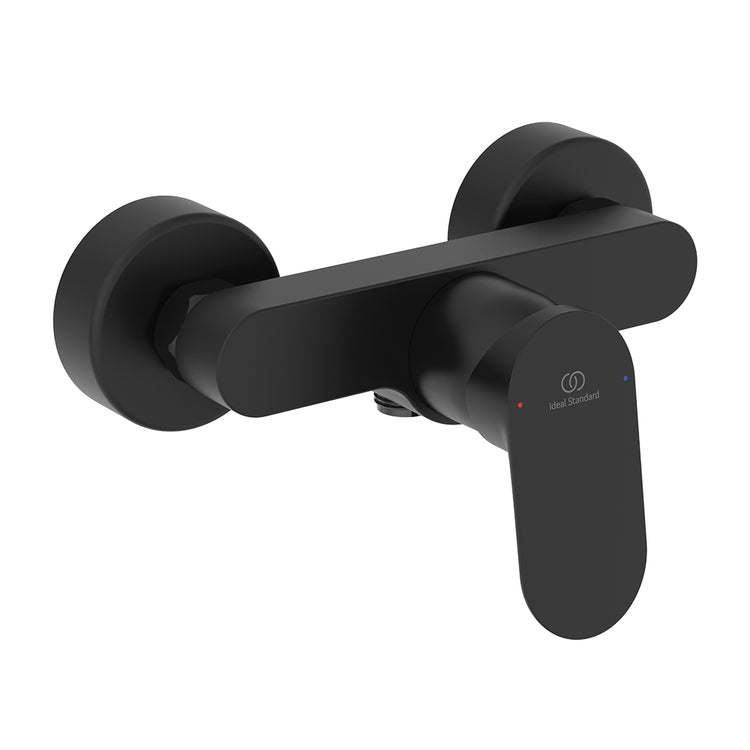 Ideal Standard Einhebelmischer für Dusche, ohne Duschkomponenten, Farbe Schwarz matt CERALIFE O BE028XG