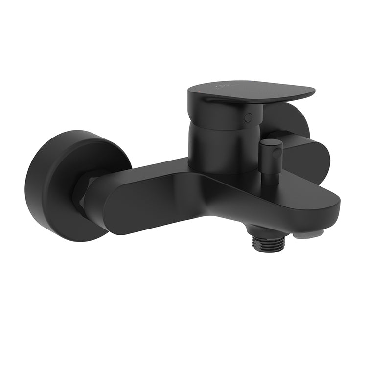 Ideal Standard Außeneinhebelmischer für Badewanne oder Dusche, ohne Duschzubehör, Farbe schwarz, matte Ausführung CERALIFE O BE029XG