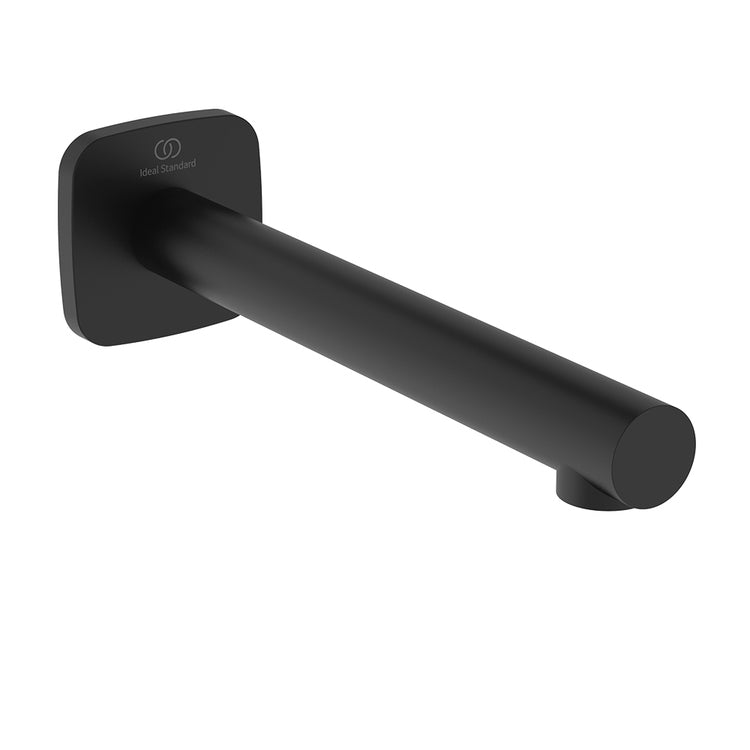 Ideal Standard Auslassmund für Badewanne, wandmontiert, Farbe schwarz, mattes Finish CERALIFE C BE068XG